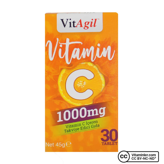 Allergo VitAgil Vitamin C 1000 mg 30 Tablets