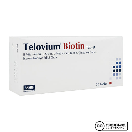 Assos Telovium Biotin 30 Tablets