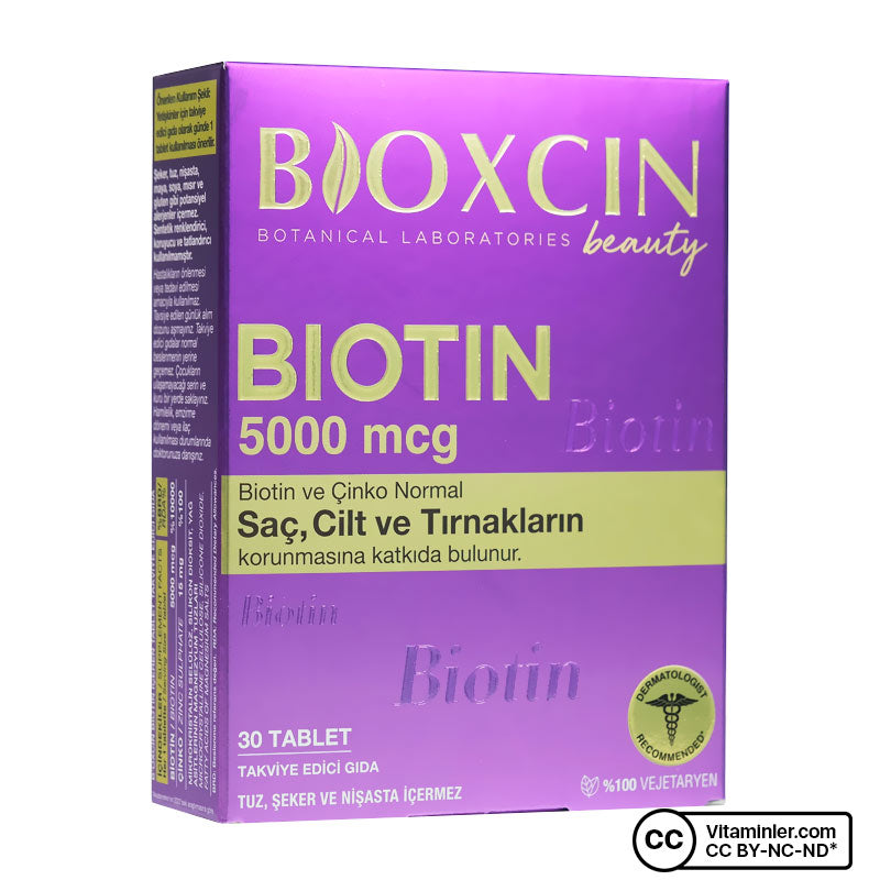 Bioxcin Biotin 5000 mcg 30 Tablets