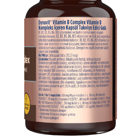 Dynavit Vitamin B Complex 50 Capsules