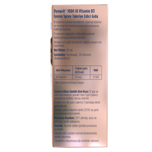 Dynavit Vitamin D3 1000 IU 20 mL Spray
