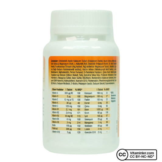 Eurho Vital A-Z Multivitamin Plus Lutein & Q10 30 Tablets