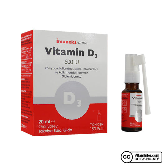 Imuneks Vitamin D3 600 IU 20 mL Spray