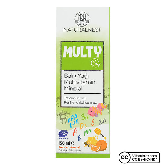 NaturalNest Multi Fish Oil & Multivitamin Syrup 150 mL