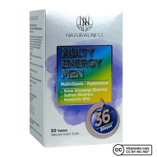 NaturalNest Multi Energy Men 30 Tablets