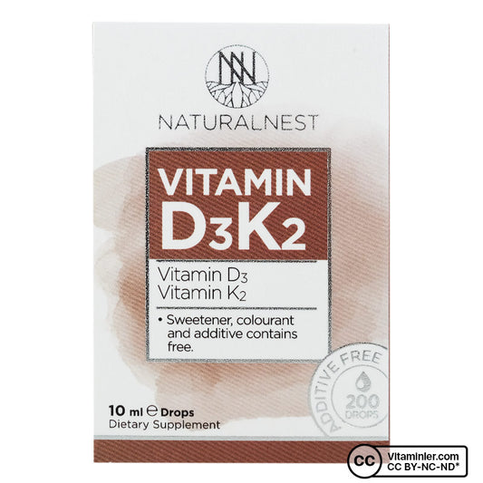 NaturalNest Vitamin D3 K2 Drops 10 mL