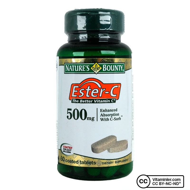 Nature's Bounty Ester C 500 mg 60 Tablets