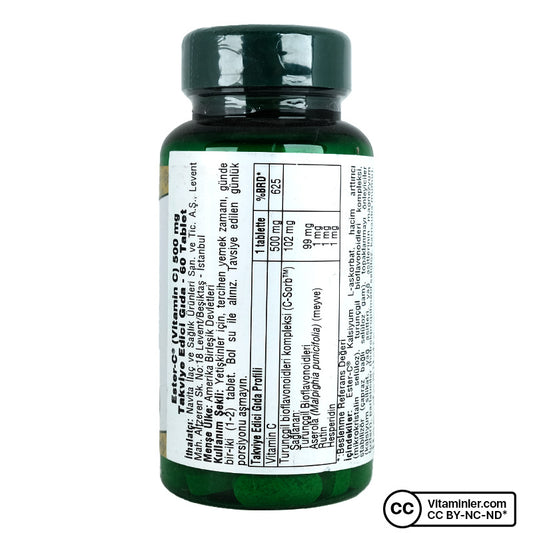 Nature's Bounty Ester C 500 mg 60 Tablets