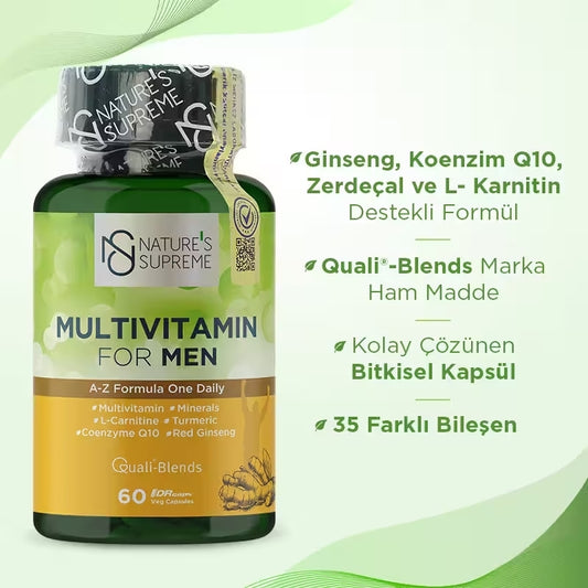 Nature's Supreme Multivitamin for Men 60 Capsules 2 Pack