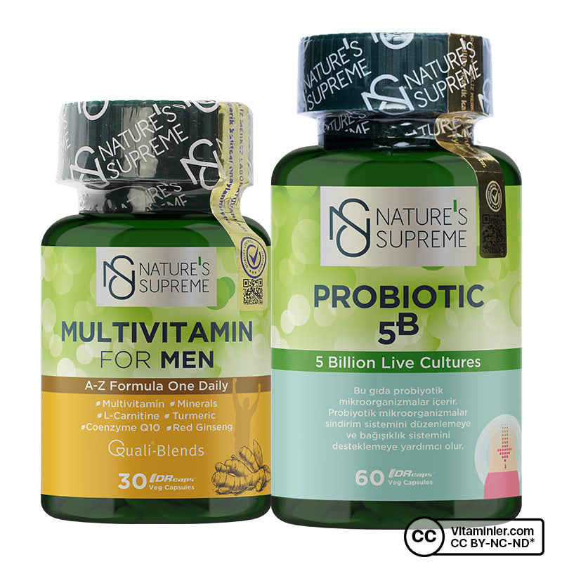 Nature's Supreme Multivitamin for Men + Probiotic Bundle