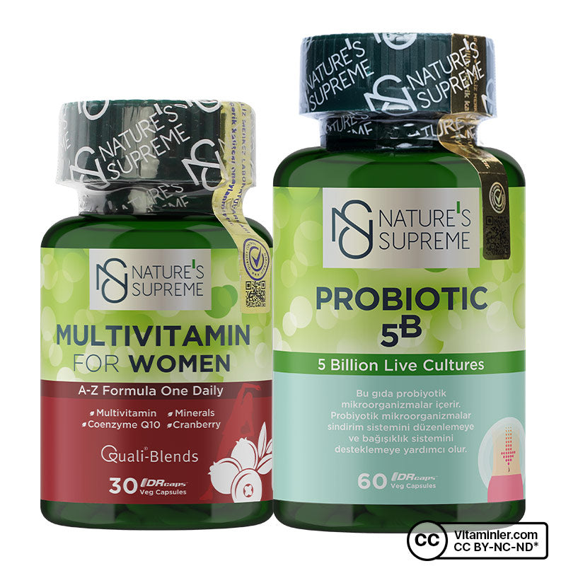 Nature's Supreme Multivitamin for Women + Probiotic Bundle