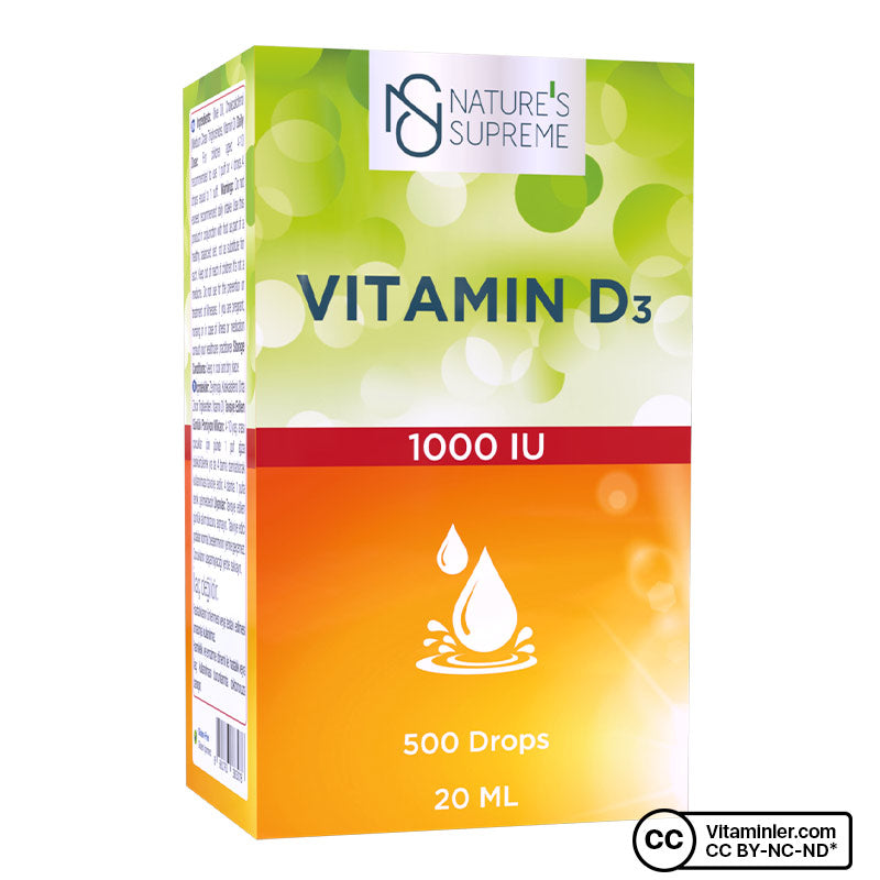 Nature's Supreme Vitamin D3 1000 IU 20 mL Drops