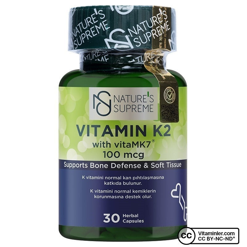 Nature's Supreme Vitamin K2 100 mcg 30 Capsules