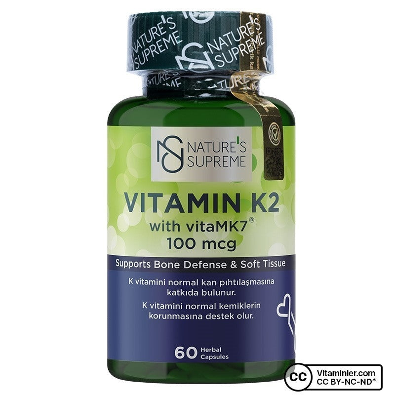 Nature's Supreme Vitamin K2 100 mcg 60 Capsules