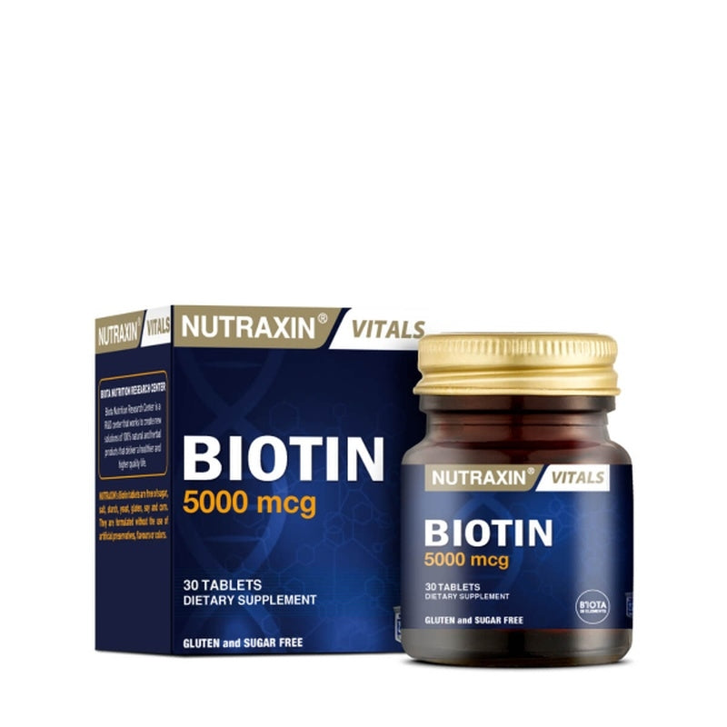 Nutraxin Biotin 5000 mcg 30 Tablets