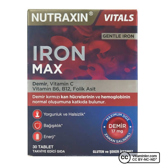 Nutraxin Iron Max 30 Tablets