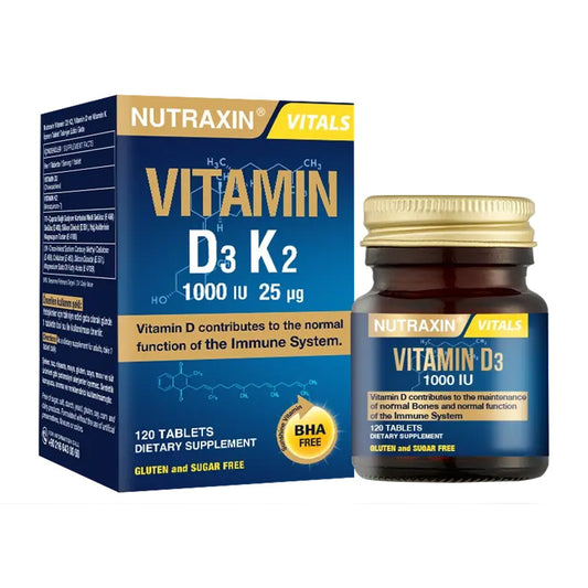 Nutraxin Vitamin D3 K2 120 Tablets