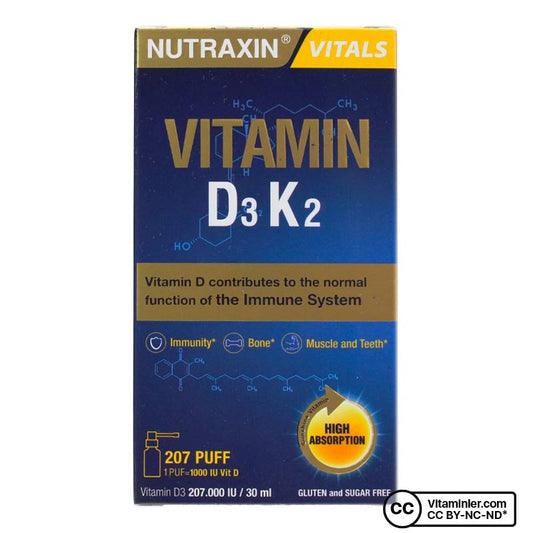 Nutraxin Vitamin D3 K2 30 mL Spray