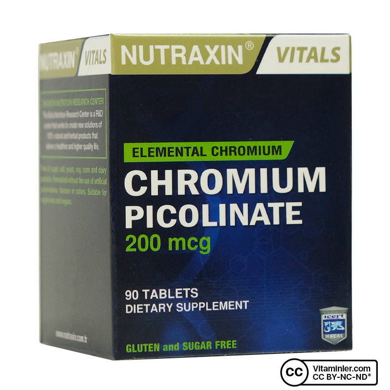 Nutraxin Chromium Picolinate 200 mcg 90 Capsules