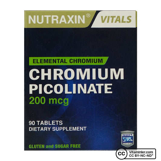 Nutraxin Chromium Picolinate 200 mcg 90 Capsules