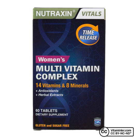 Nutraxin Women's Multivitamin Complex 60 Tablets