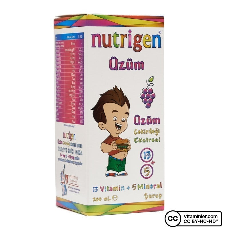 Nutrigen Grape Seed Extract Multivitamin Syrup 200 mL