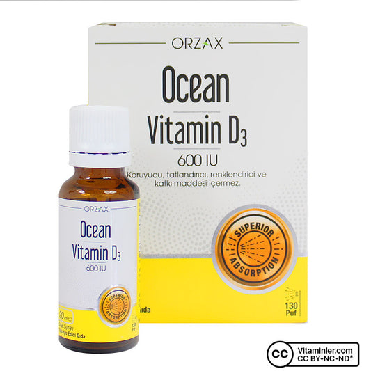 Ocean Vitamin D3 600 IU - 20 mL Drops
