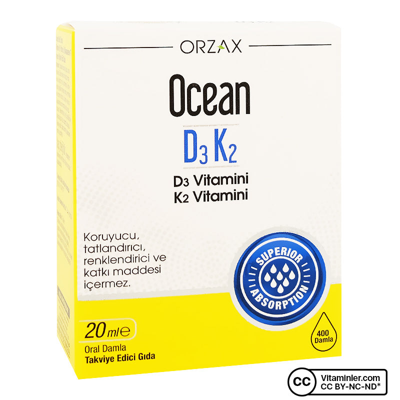 Ocean Vitamin D3 K2 Drops 20 mL
