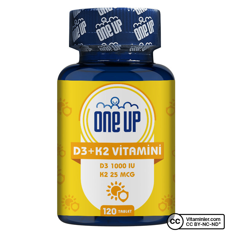 One Up Vitamin D3 + K2 120 Tablets