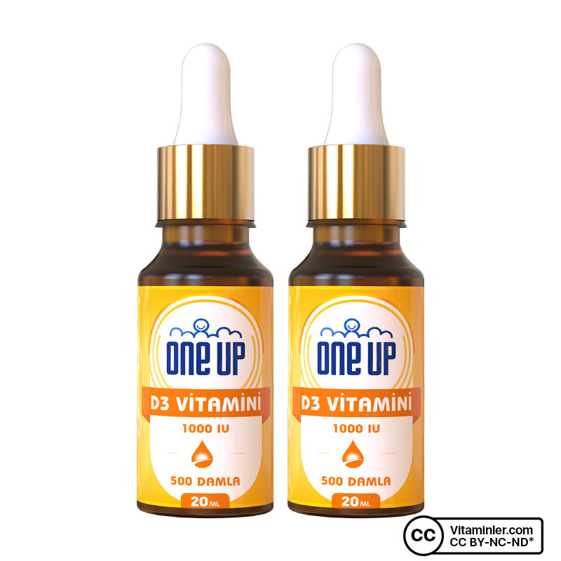 One Up Vitamin D3 1000 IU 20 mL Drops (2 Pack)