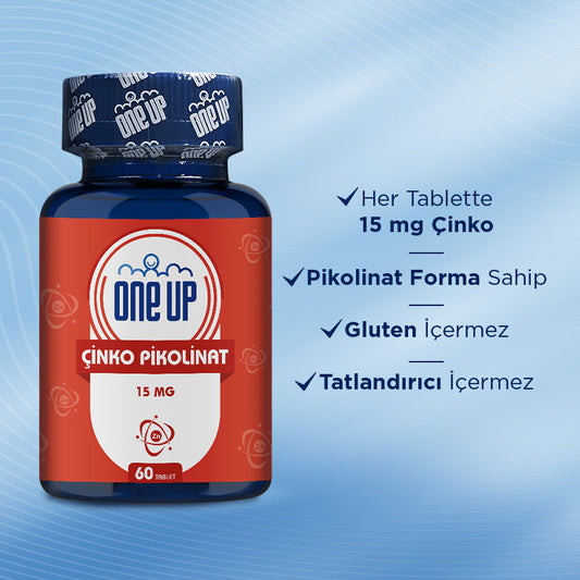 One Up Zinc Picolinate 15 mg 60 Tablets