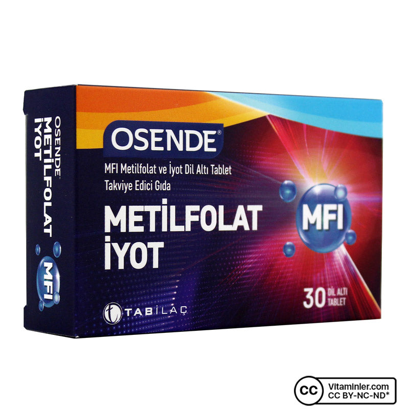 Osende MFI Methylfolate & Iodine - 30 Sublingual Tablets