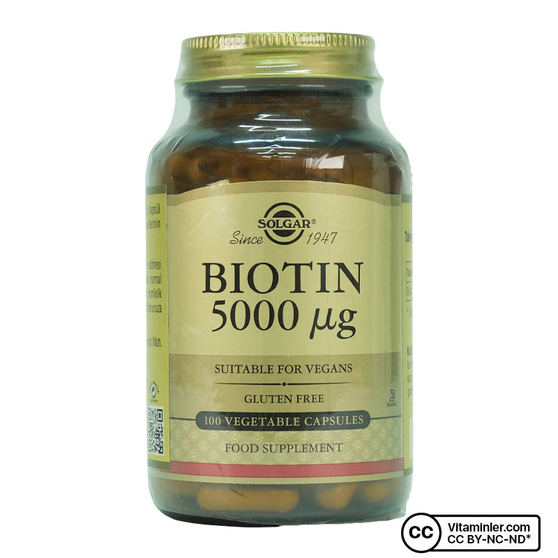 Solgar Biotin 5000 mcg 100 Capsules