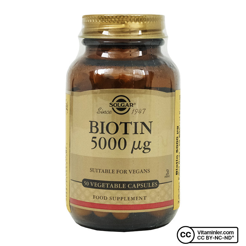 Solgar Biotin 5000 mcg 50 Capsules