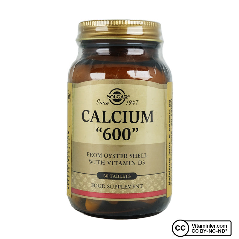 Solgar Calcium 600 (Oyster Shell) 60 Tablets