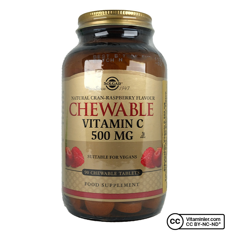Solgar Chewable Vitamin C 500 mg 90 Tablets