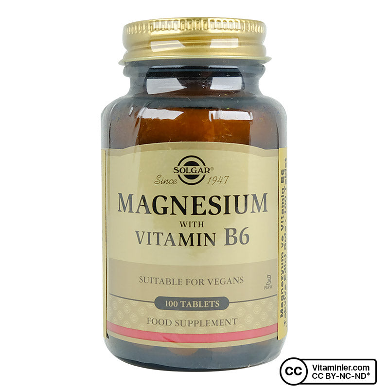 Solgar Magnesium with Vitamin B6 100 Tablets