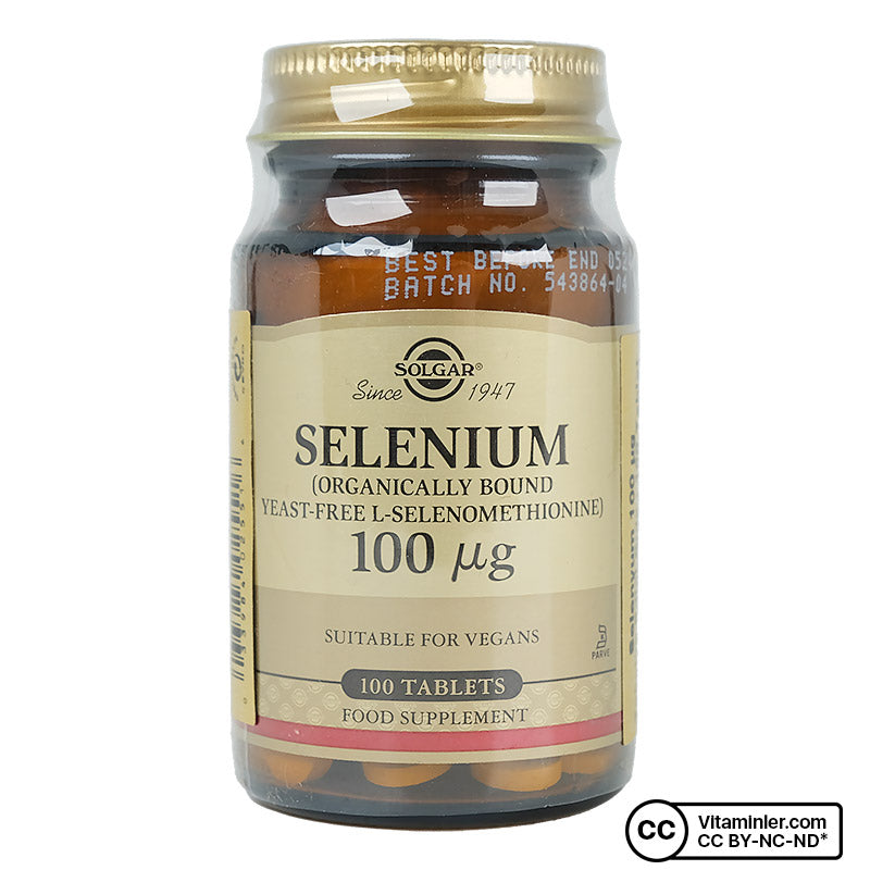 Solgar Selenium 100 mcg 100 Tablets