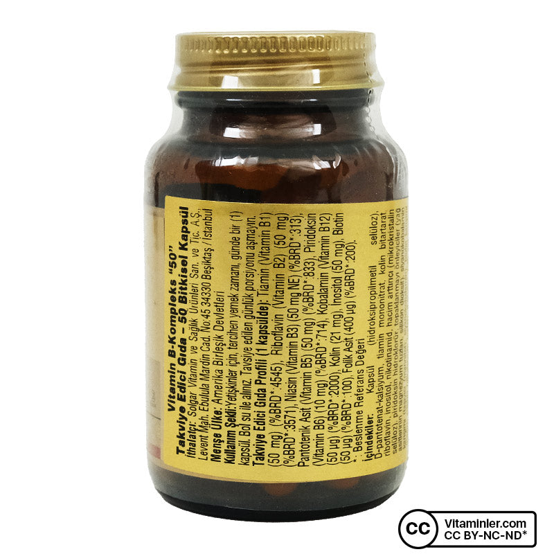 Solgar Vitamin B-Complex 50 50 Capsules