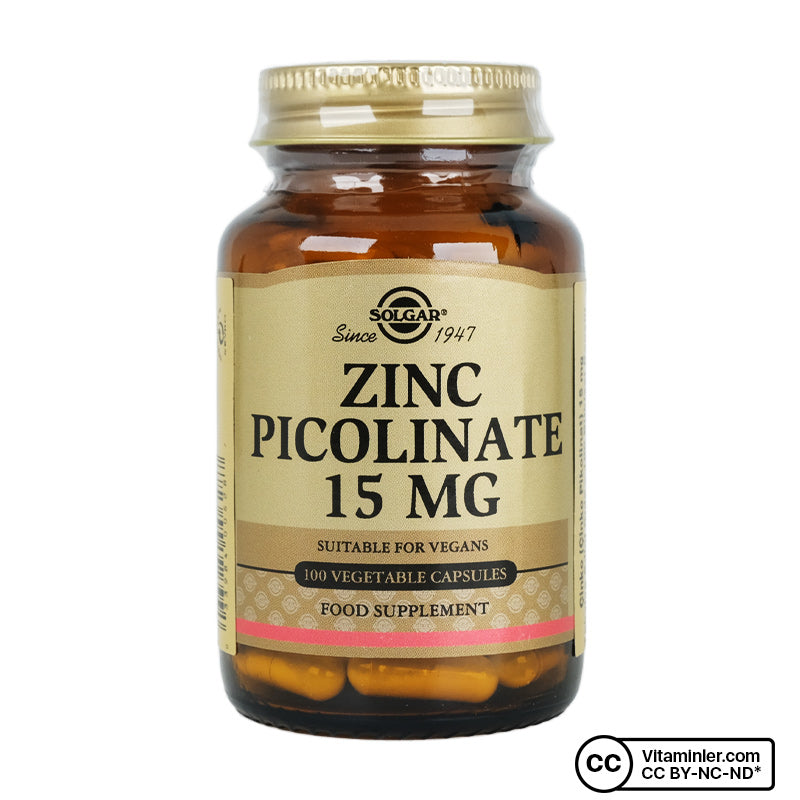 Solgar Zinc Picolinate 15 mg 100 Capsules