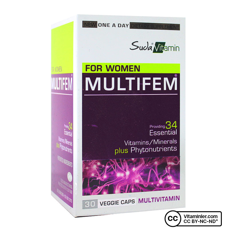 Suda Vitamin Multifem Multivitamin 30 Capsules