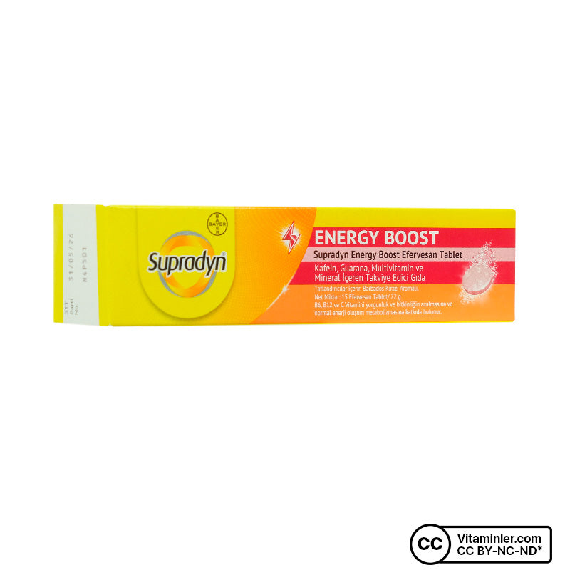 Supradyn Energy Boost - 15 Effervescent Tablets