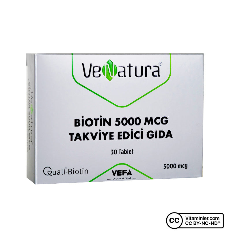 Venatura Biotin 5000 mcg 30 Tablets