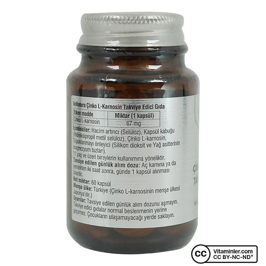 Venatura Zinc L-Carnosine 60 Capsules