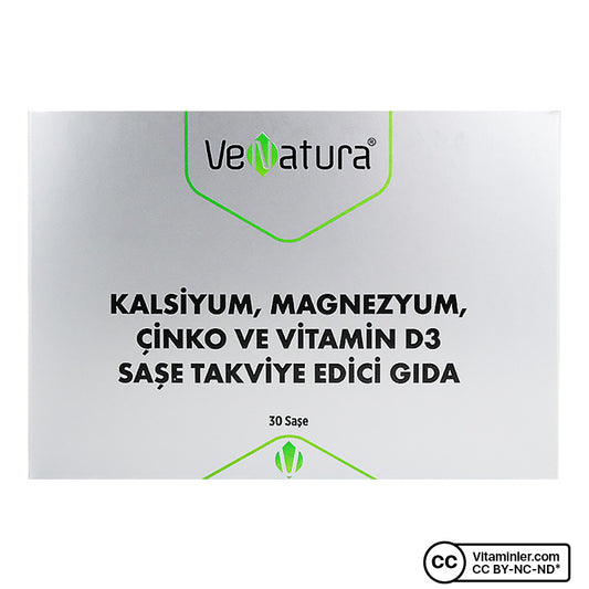Venatura Calcium, Magnesium, Zinc & Vitamin D3 30 Sachets