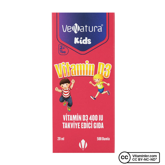Venatura Kids Vitamin D3 400 IU - 20 mL Drops