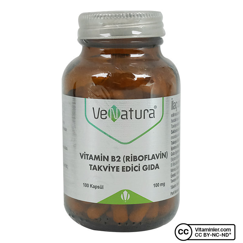 Venatura Vitamin B2 (Riboflavin) 100 Capsules