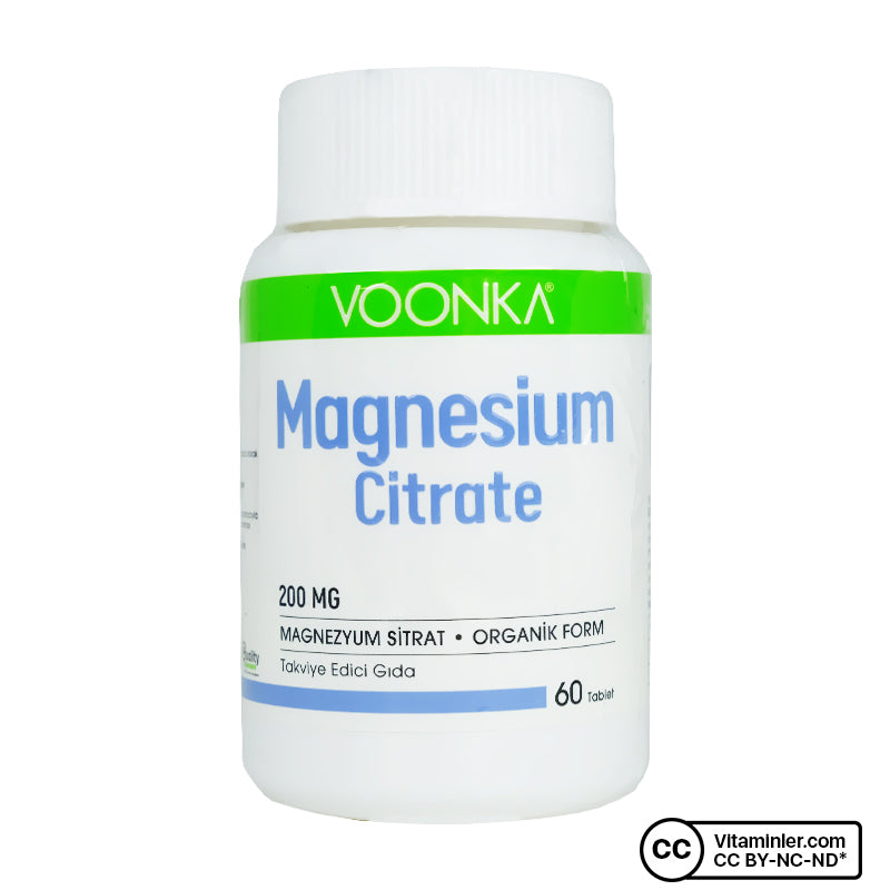 Voonka Magnesium Citrate 200 mg 60 Tablets