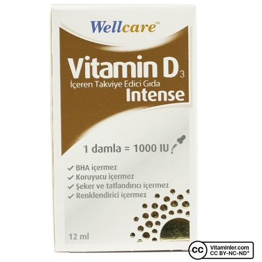 Wellcare Vitamin D3 Intense 1000 IU 12 mL Drops