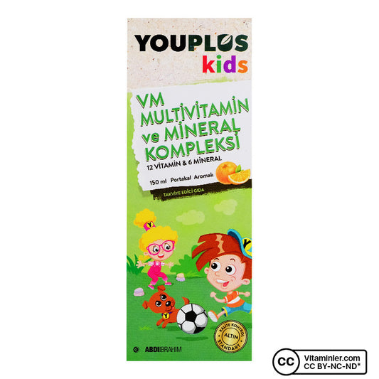 YouPlus Kids VM Multivitamin & Mineral Syrup 150 mL